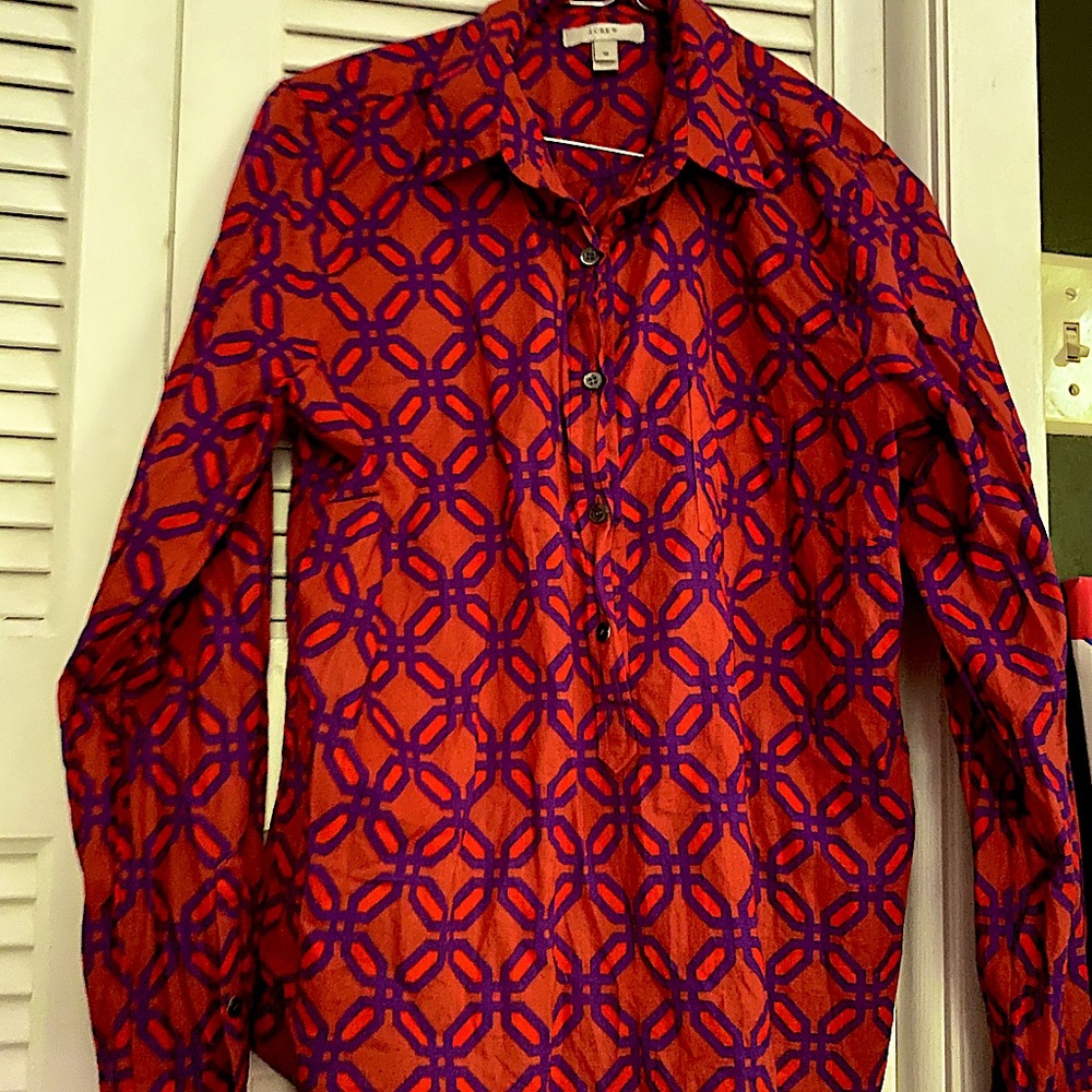 J crew button top